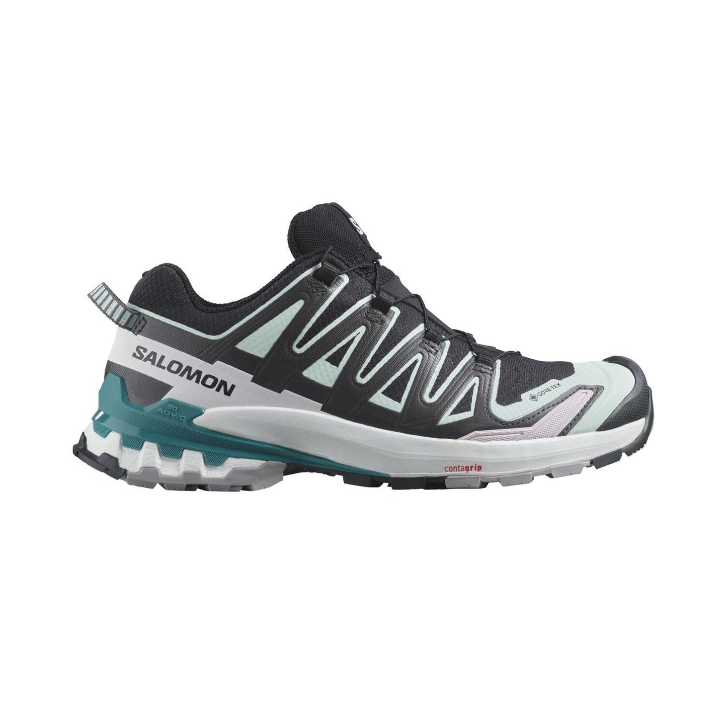 Xa Pro 3D V9 Gtx Womens Salomon Footwear Black/Bleached Aqua/Harbor Blue